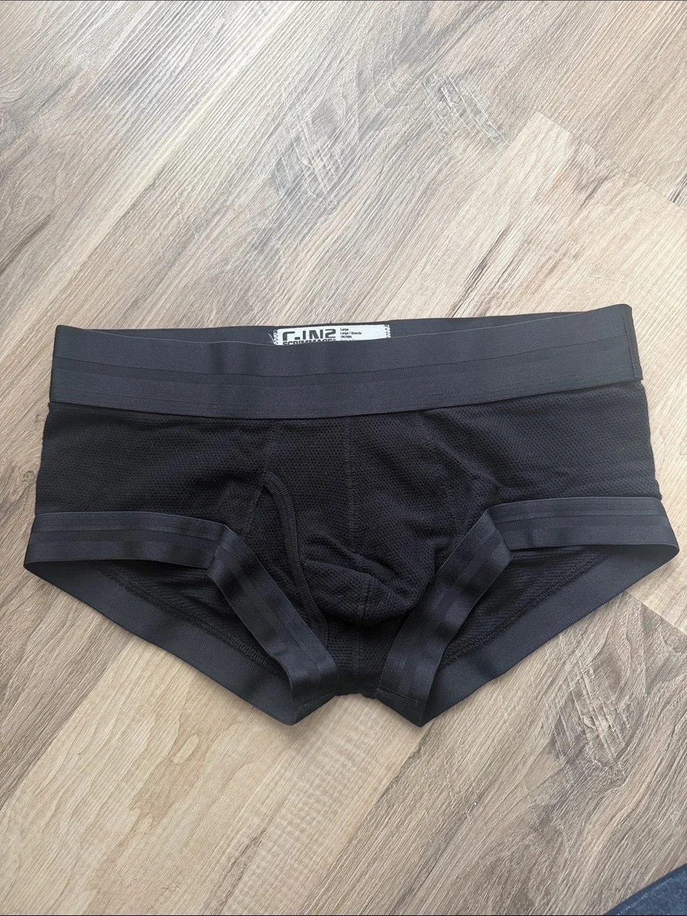 C-IN2 Men's Black Mesh Briefs - Modern Support
